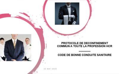 Un protocole pour la reprise de la filière HCR ( Hôtel , café, restaurant